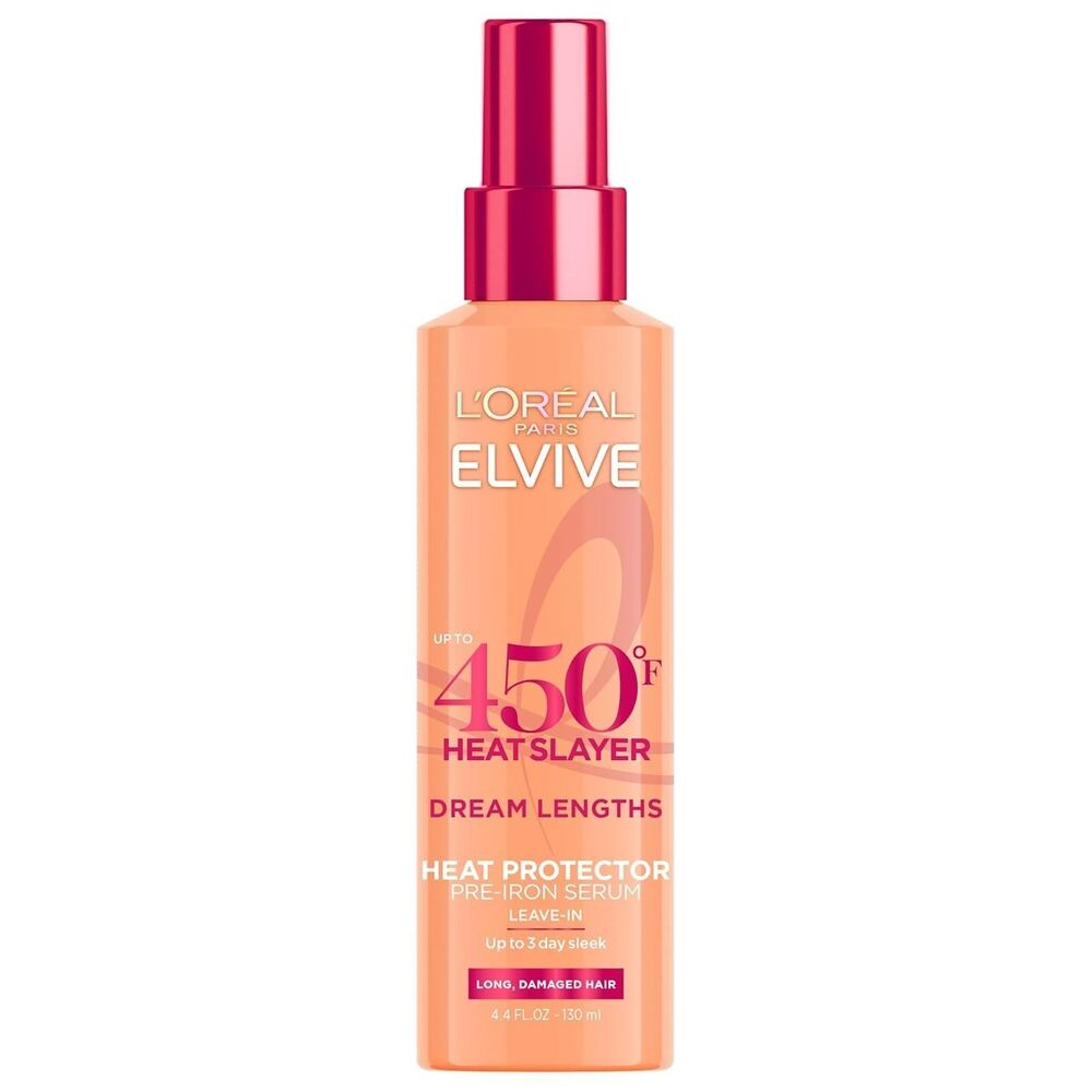 L’Oreal Paris Elvive Dream Lengths Heat Slayer Pre-Spray 4.4oz Leave-In Clear